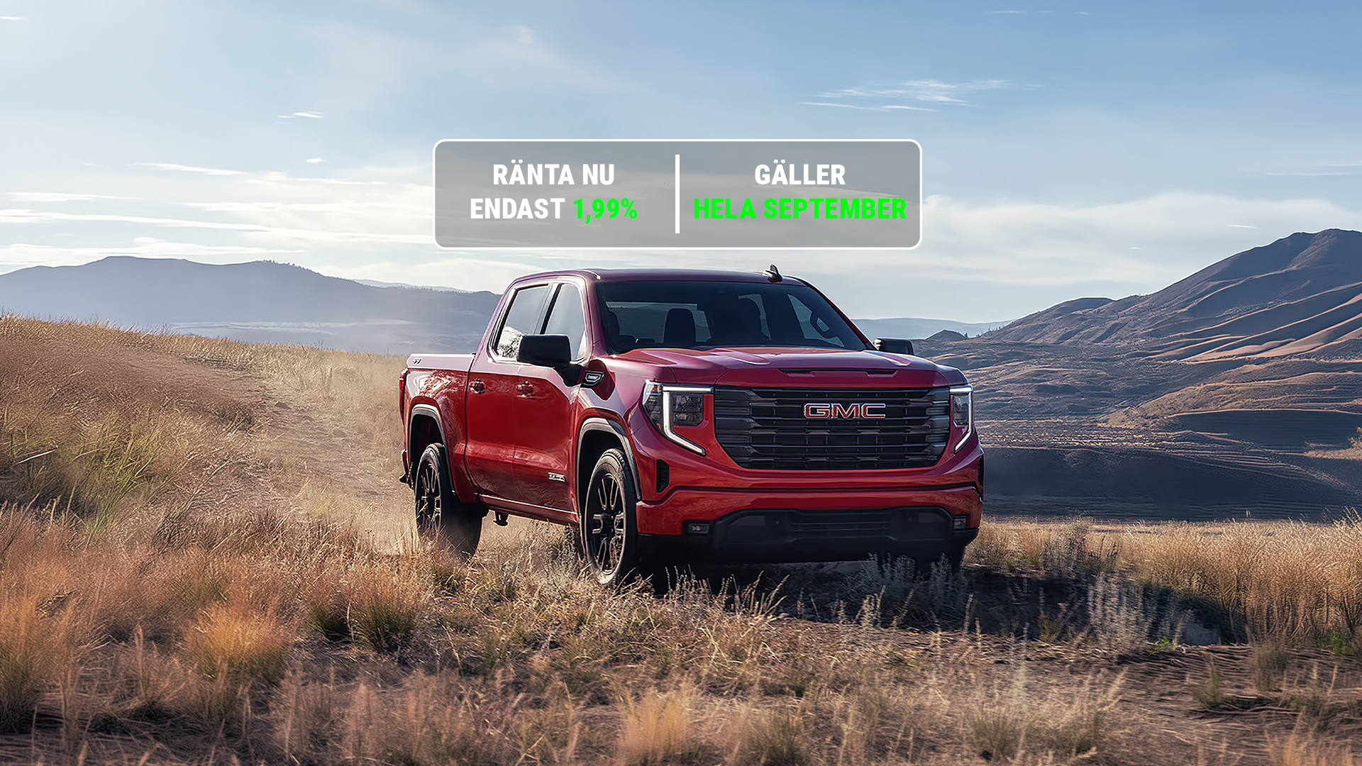 räntekampanj gmc sierra elevation hero
