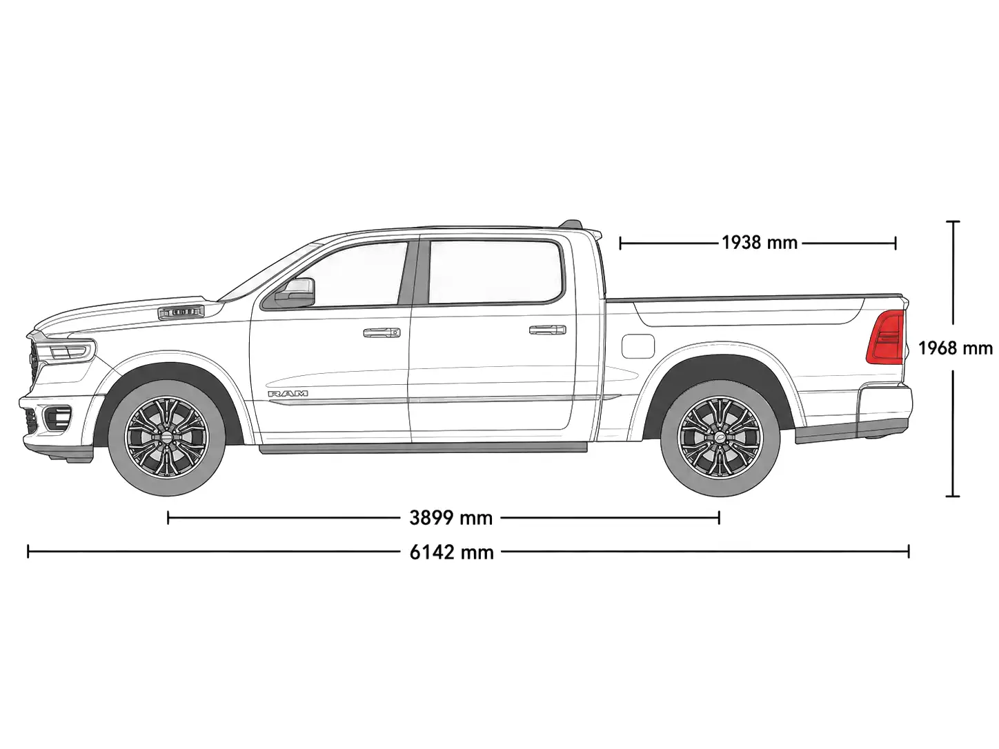 RAM CREW CAB: 6.4" BOX